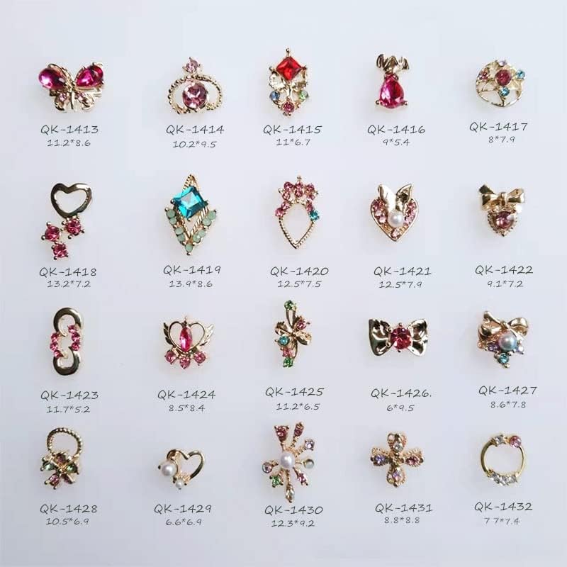 10 компјутери украси за уметност на нокти прекрасна серија на солени месечини Декорација девојка воинствена нокти вежба Аурора loveубов срце