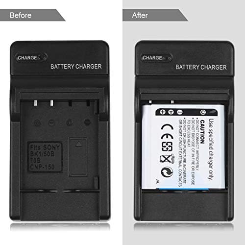 Полнач за батерии NP-BK1 NPBK1 за Sony Cyber-Shot DSC-S750, DSC-S780, DSC-S950, DSC-S950B, DSC-S950P, DSC-S980, DSC-W180, DSC-W190, DSC-W370