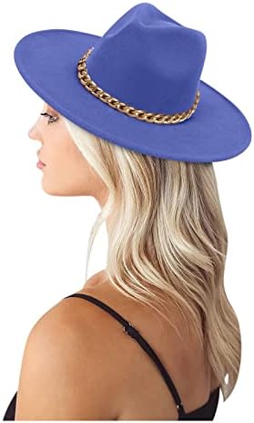 Федорас капи за жени ја имаат Федора и широк женски фустан модерни мажи бејзбол капачиња за глава за глава