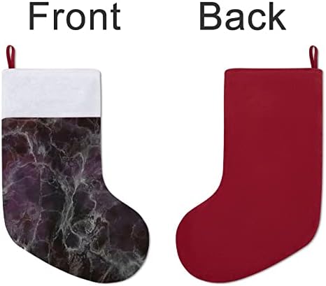 Психоделичен облачен оникс камен црвен божиќни чорапи дома украси за Божиќно дрво камин што виси чорапи