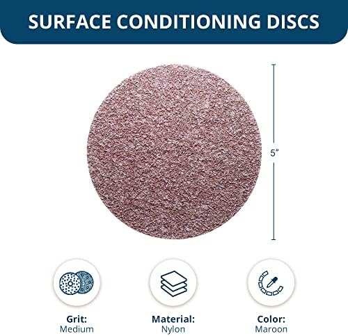 Абразиви на репер 5 Упатство за површината на кука и јамка Неизведени дискови за полирање на пескарење за отстранување на бојата