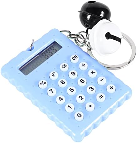 Калкулатори за калкулатори за џеб на тофику за деца сини клучеви за деца со клучеви за клучеви за клучеви Калкулатор на ланец на клучеви Електронски
