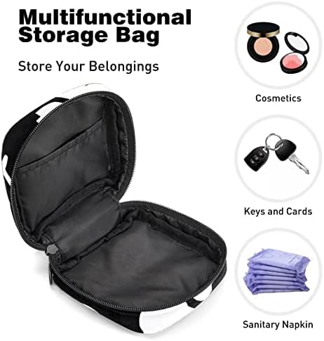 Санитарна торба за складирање на салфетка, торбичка за подлога, торбичка за подлога, мала торба за шминка, коски за череп за