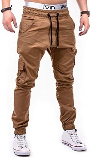 Mmmknlrm со цврсти џебови во боја на машка боја, чипка на половината, панталони за влечење, долги женски обични панталони