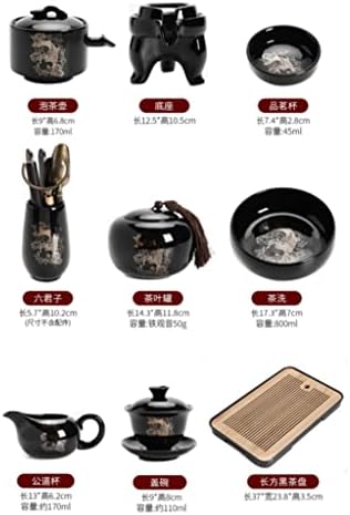 HDRZR Кунгфу чај постави дома автоматски чај правејќи богови керамички камења за пиење чајници за чајници