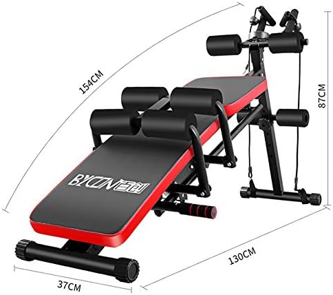 Dulplay преклопна прилагодлива клупа за вежбање, клупа за тежина за обука за фитнес за целосна тренингот на телото, седи клупа, рамна алатка