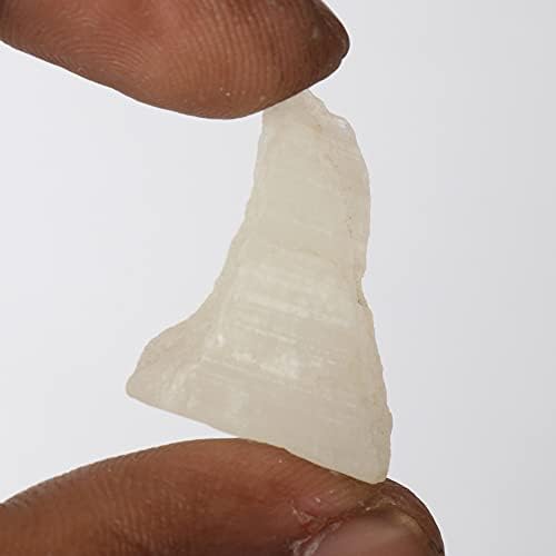 Природно бело сурово грубо месечно лекување кристал егл овластен 31,15 КТ лабав скапоцен камен за заздравување