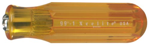 Xcelite 991 рачка за шрафцигер за заменливо сечило, килибар, дијаметар од 13/16 , 4 должина на рачката