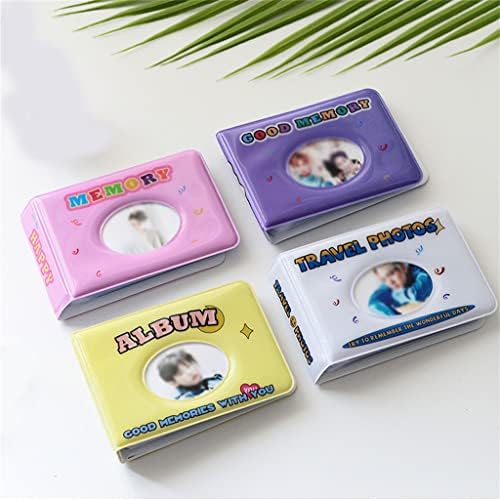 Liruxun 36 џебови со фото албум мини инстант 3 инчи за складирање на кутии за слики за мини филмски албум Photocard Binder држач