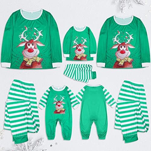Семејни пижами за спиење за спиење на Божиќни облеки, парови што одговараат на пижами поставувања што одговараат на семејната Божиќна дневна облека