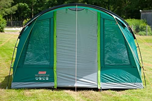 Колман Роки планина 5 плус семеен шатор, 5 шатор на човекот, блокови до 99 проценти од дневна светлина, семеен шатор од 2 спални соби, 100 проценти водоотпорен шатор за к?