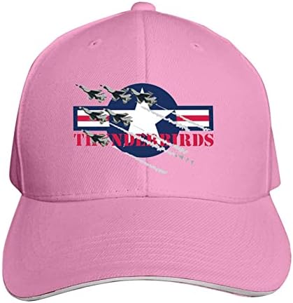 Whirose USAF Thunderbirds Бејзбол капа што може да се пее прилагодлива камионичка капа за жени, каубојски капи.