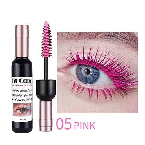 Розов цвет 6бојна Водоотпорна Боја Маскара Ајлајнер Шармантна Долготрајна Маскара За Шминкање На Очите На Трепките - Совршена