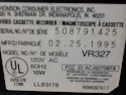 RCA VR327 ВИДЕОРЕКОРДЕР ВИДЕО Касета 4-Глава Hi-Fi Стерео VHS Плеер. Програмирање На Екранот. Работи Одлично. Доаѓа Со А/В Кабел За Тв Врска
