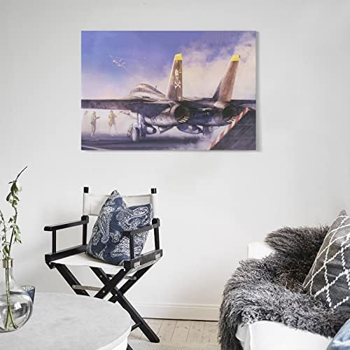 Хејс воен авион авион Авион Ф-14 борец полетувај го постер за сликарство декоративно сликарство платно wallидна уметност дневна соба постери