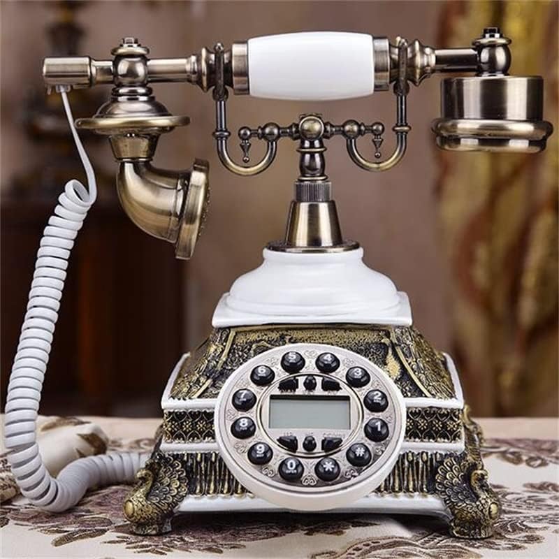 Gayouny Fixed Digital Retro Tephel Dial Decorative Rotary Dial Firdline Телефонски телефони