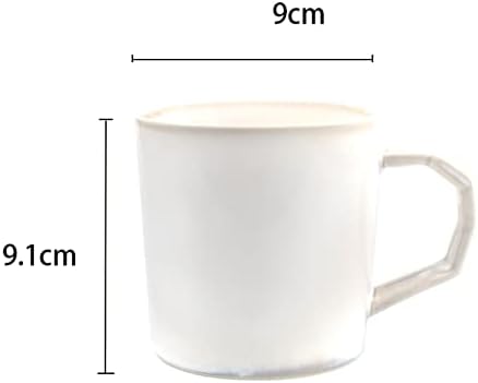 Депила керамичко кафе чаша бела чај со голема рачка чаша чаши чаши подарок за канцелариски и домашни термос/чаши