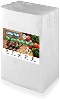 Вакуумски вакуумски заптивки торби 300 пинти 11 x 16 инчи ролни за храна, запечатување оброк, комерцијална оценка, БПА бесплатно, комерцијално