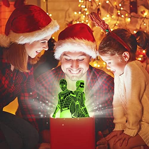Божиќни Подароци за Деца, 3д Играчки Ноќно Светло 16 Светилка За Промена На Бојата Илузија Со Далечински Управувач Роденденски