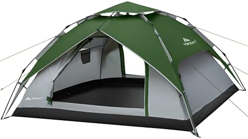 Forceatt 4 лице се појавува шатор, 20 секунди постави водоотпорен ветерносен инстант шатор, лесен и преносен автоматски шатор со