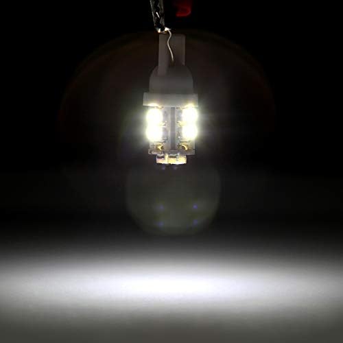 cciyu 194 LED Светилки T10 168 Супер Светла 6000K Бел Клин 2825 Замена Сијалица За Внатрешни Купола Мапа Светлината Регистарска Табличка