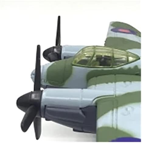 Модели на авиони 1:64 модел на скала е погоден за колекција на авиони за бомбардери за бомбардери украс со симулација на пропелери, графички