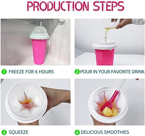 Slushie Cup Замрзнато магично чаша стискање чаша за слаби производи за производител на купови DIY домашни чаши за пијалаци патувања преносни