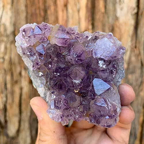 Crystal2391#, 8,5 см 264G Виолетова аметист Кристален камен кварц карпа кластерска катедрала, Уругвај