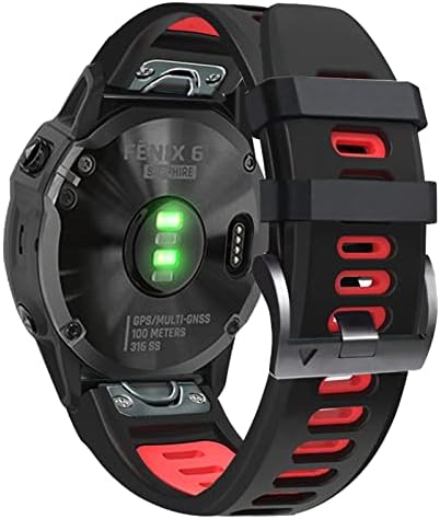 CNHKAU Sport Silicone Smart Watchband за Garmin Феникс 7 7X 6X 6 Pro 5X 5 плус 3HR Лесно Вклопување Брзо Ослободување 26 22mm Нараквици