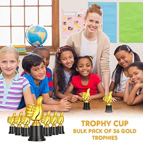 Нуого Пластични Златни Трофеи Награди 5 Инчи Високи Палци нагоре Трофеи Смешни Трофеи Канцелариски Награди За Ученици Од Спортско Училиште