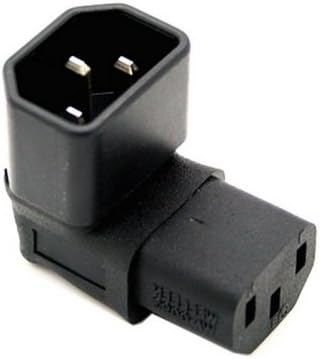 JSER IEC MALE C14 до UP DIVERTION DEVER ANGELED 90 степени IEC FEMALE C13 ADAPTER ATERTAY ADAPTION 220V 10A MAX