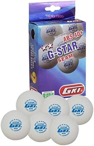 GKI G-Star ABS пластика 40+ топка за тенис на маса, пакет од 12