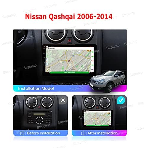 9 4+64GB Android 10 Во Цртичка Автомобил Стерео Радио Одговара За Nissan Qashqai J10 2006 07 08 09 10 11 12 13 GPS Навигација Главата