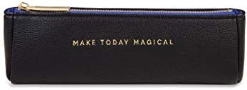 Кејти Локстон направи денес магични жени мали вегански кожни патент пенкало и организатор на торбички со моливи во сива боја