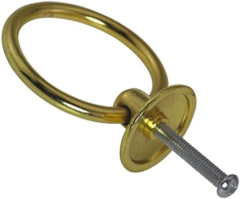Златен прстен ZCZQC Повлечете 5 парчиња златни метални рачки со капка прстен за гардероби за гардероби, фиоки за влечење влече копчиња