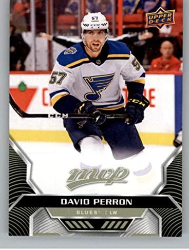 2020-21 Горна палуба МВП #93 Дејвид Перон Сент Луис Блуз НХЛ хокеј за тргување со картички
