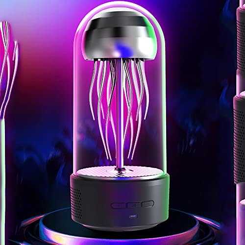 Медуза безжичен Bluetooth звучник LED шарени светла октоподи звучници за субвуфери паметни украси аквариум расположение за релаксирање, украсување за деца и возрасни