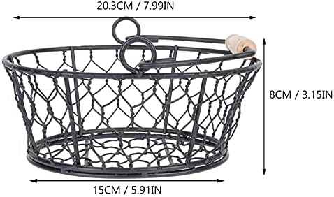 Кабилок Жица За Шминка Корпи За Собирање Шупливи Корпи За Сервирање Овошје Метална Корпа За Закуски Со Рачка Кошница За Складирање Жица