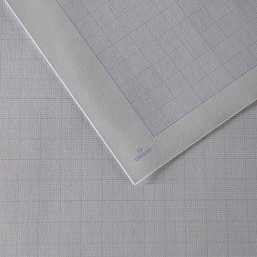 Canson A4 90 GSM кратка страна залепена подлога сина печатена милиметарска хартија за цртање