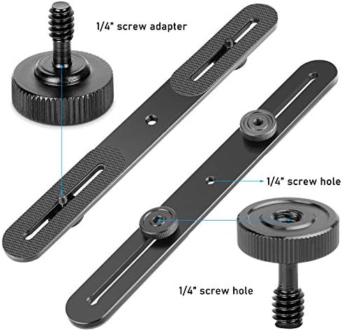 EXMAX® Држач За Двојна Флеш Заграда за 1/4 Завртка Статив Светло Стојат DSLR Камера