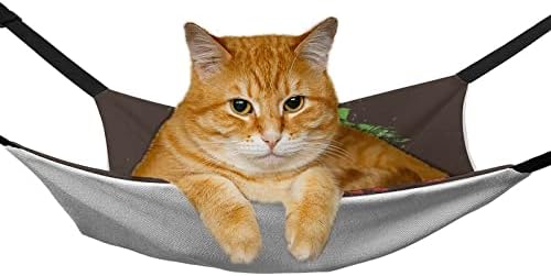 Пет Хамак Ретро Автомобил Мачка За Спиење Кревет Со Прилагодливи Ремени и Метални Куки 16.9 x13