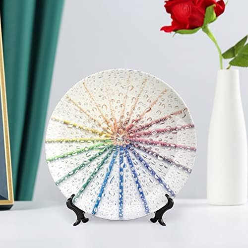 Смешни моливи во боја низ стаклената коска Кина Декоративна чинија Керамички плочи занает со приказ за декорација на wallидови од домашна канцеларија