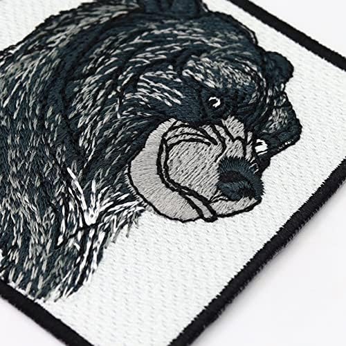 Bärbrbone Bear Patch, Grizzly Bear Patch, Домашни животни, Канада, лого на животински свет, заштита на видови, заштита на животната