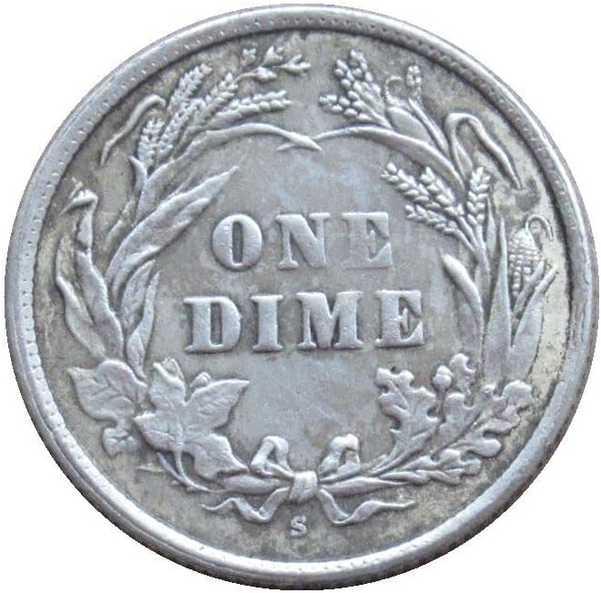 Американски Бербер 10 Цент 1896 Сребрена Реплика Комеморативна Монета