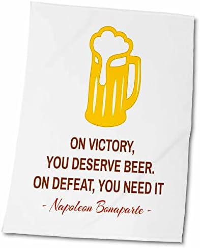 3drose Наполеон Бонапарта цитат за победа што заслужувате пиво на бело - крпи
