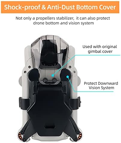 Mini 3 Pro Propeller Holder, Props Strap Blades стража за додатоци за DJI Mini 3 Pro - црна