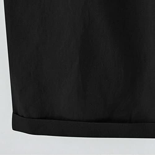 Жени шорцеви мода солидна боја памучна постелнина атлетска спортска случајна кратка панталона за влечење на карго -стебла за џемпери