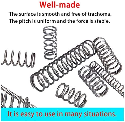 Ахегас Спрингс Компресија пролетна пуштање пролетна плоча за притисок на пролетта Враќање на пролетната жица со дијаметар 2,0мм, надворешен дијаметар 18мм)