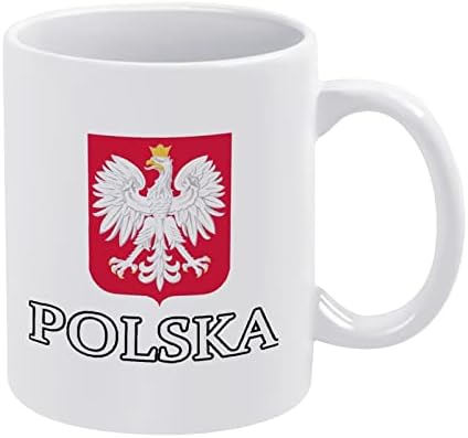 Патриотски полски Полска Знаме Печатење Кригла Кафе Тамблер Керамички Чај Чаша Смешни Подарок Со Логото Дизајн За Канцеларија Дома Жени
