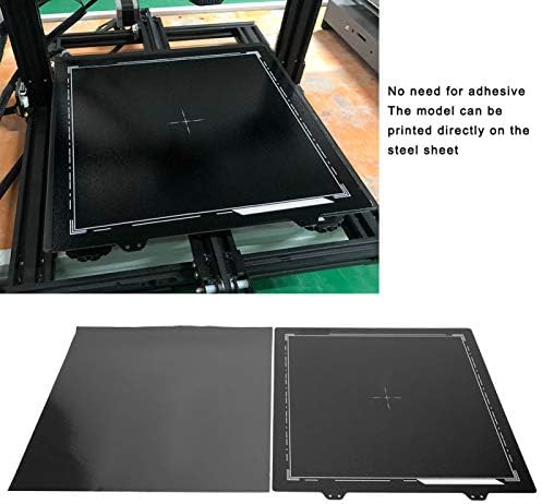 Додатоци за 3Д печатач, плоча за прашок од пролетен челичен лист за ANET/CR-10/s 300mm + магнетна налепница б страна